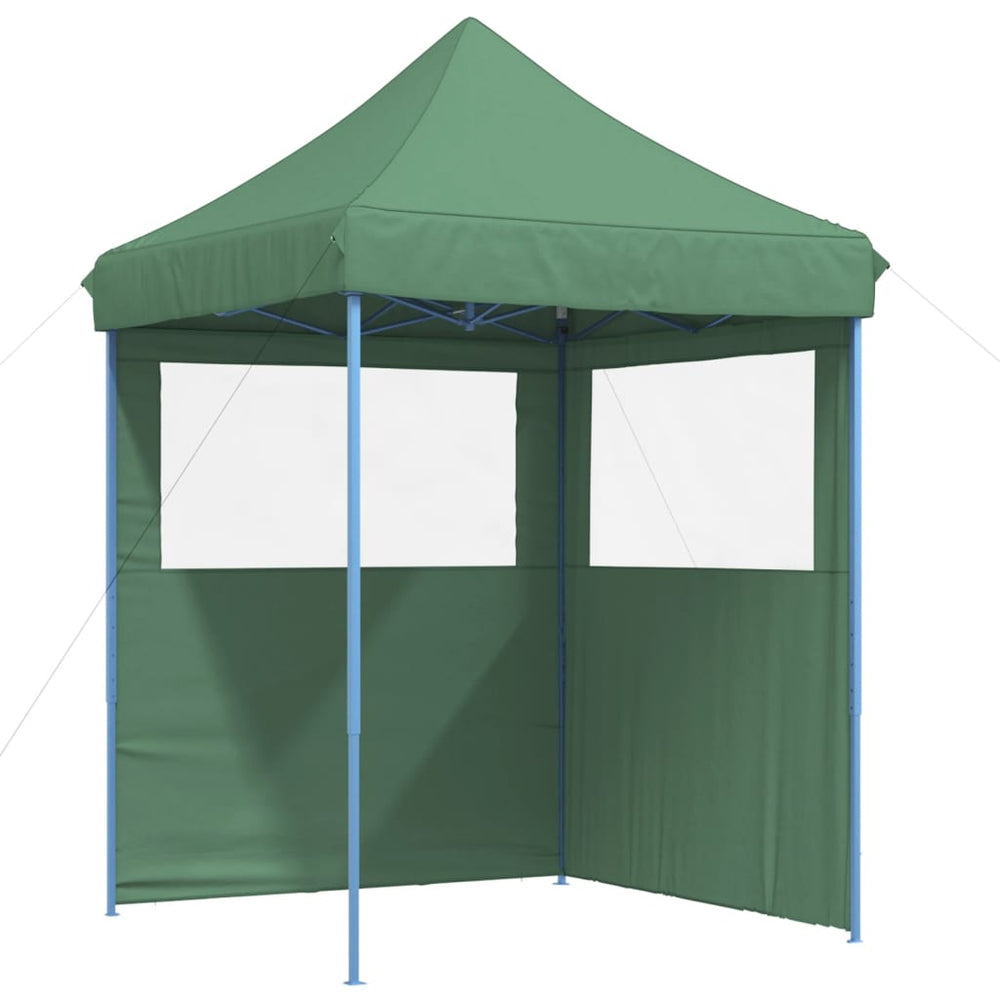vidaXL Pop-Up Party Tent with 2 Side Walls Green