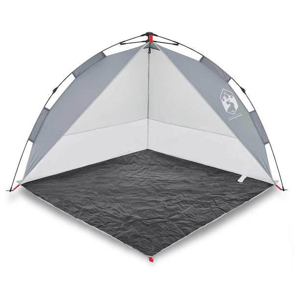 vidaXL Pop-up Beach Tent Grey Waterproof