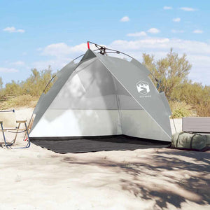 vidaXL Pop-up Beach Tent Grey Waterproof