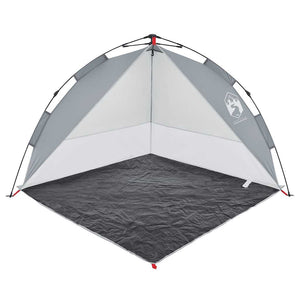 vidaXL Pop-up Beach Tent Grey Waterproof