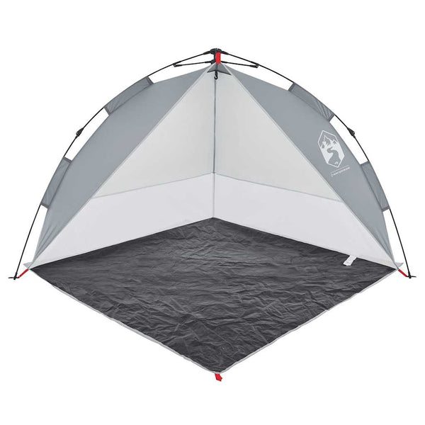 vidaXL Pop-up Beach Tent Grey Waterproof