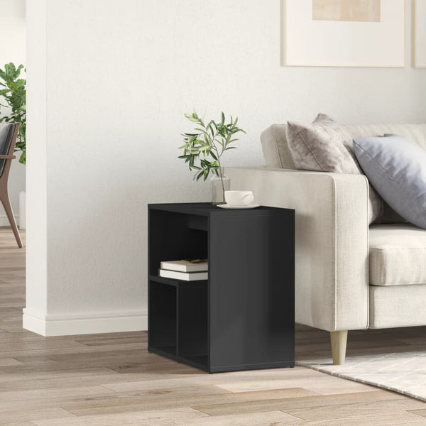 vidaXL Side Table Black 50x30x50 cm Engineered Wood