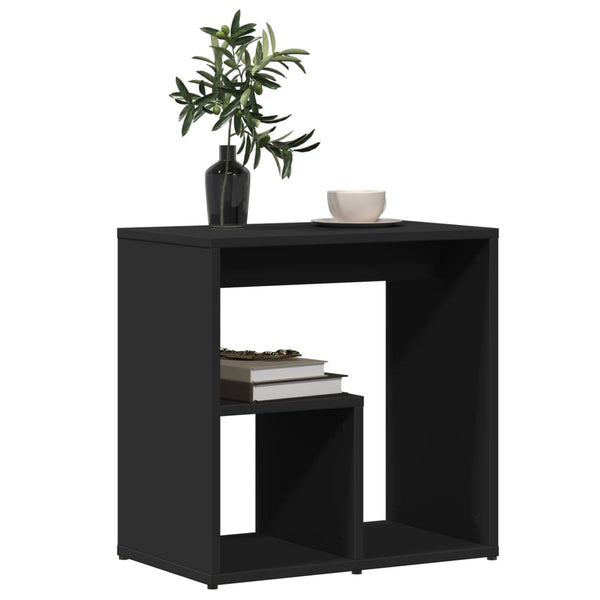 vidaXL Side Table Black 50x30x50 cm Engineered Wood