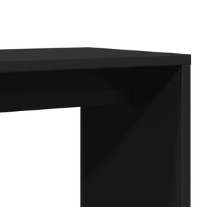 vidaXL Side Table Black 50x30x50 cm Engineered Wood