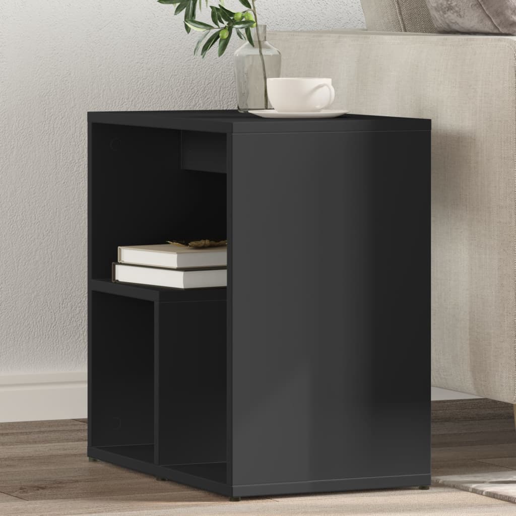 vidaXL Side Table Black 50x30x50 cm Engineered Wood