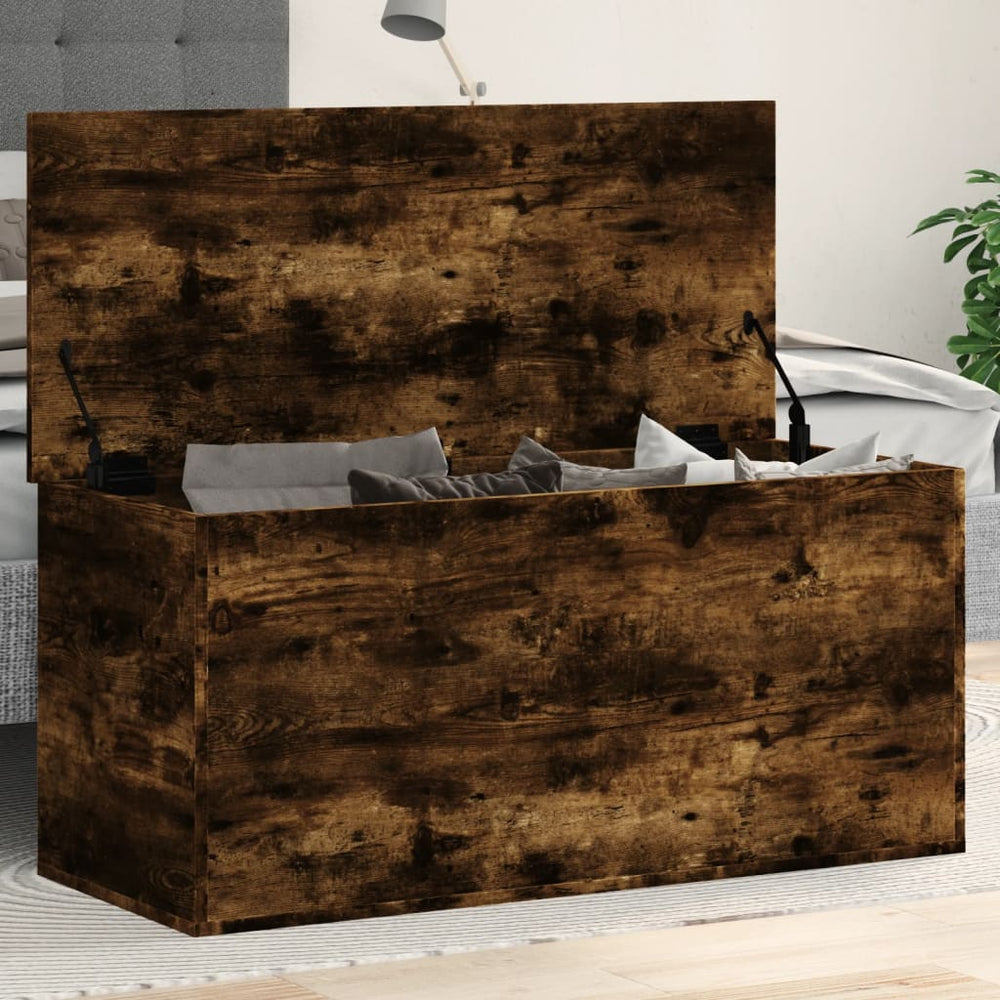 Truhe Räuchereiche 100x42x46 cm