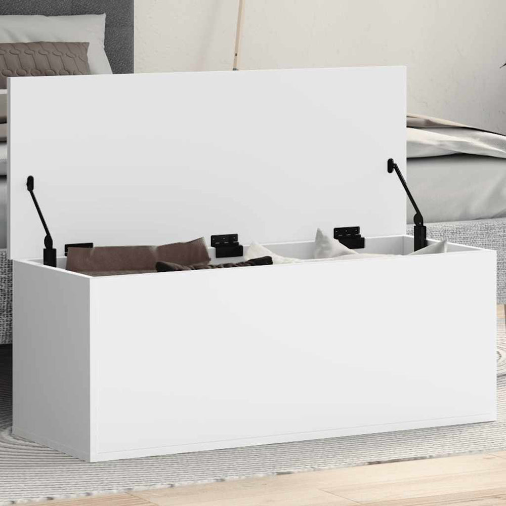 Weiße Truhe 90x35x35 cm