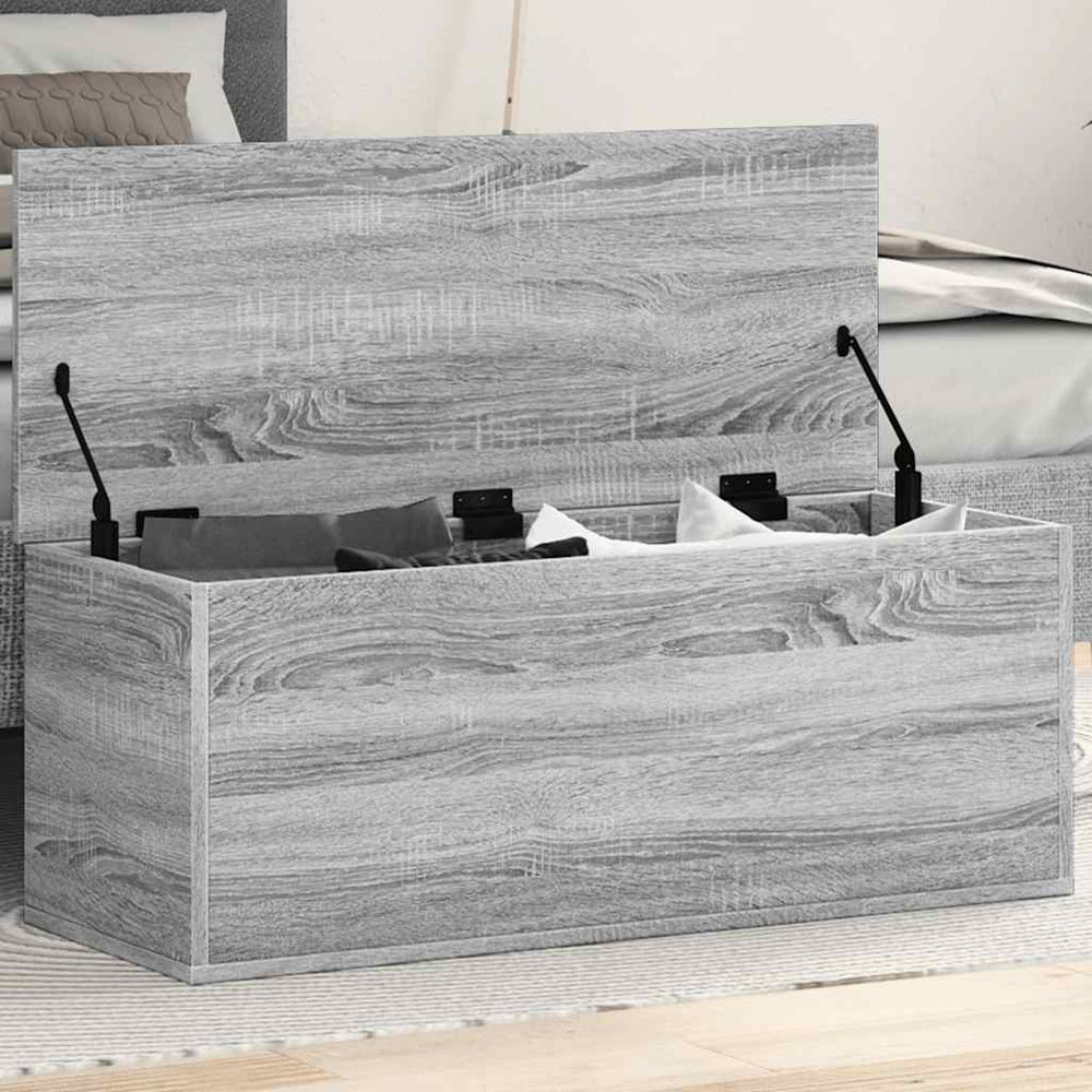 Truhe Grau Sonoma 90x35x35 cm