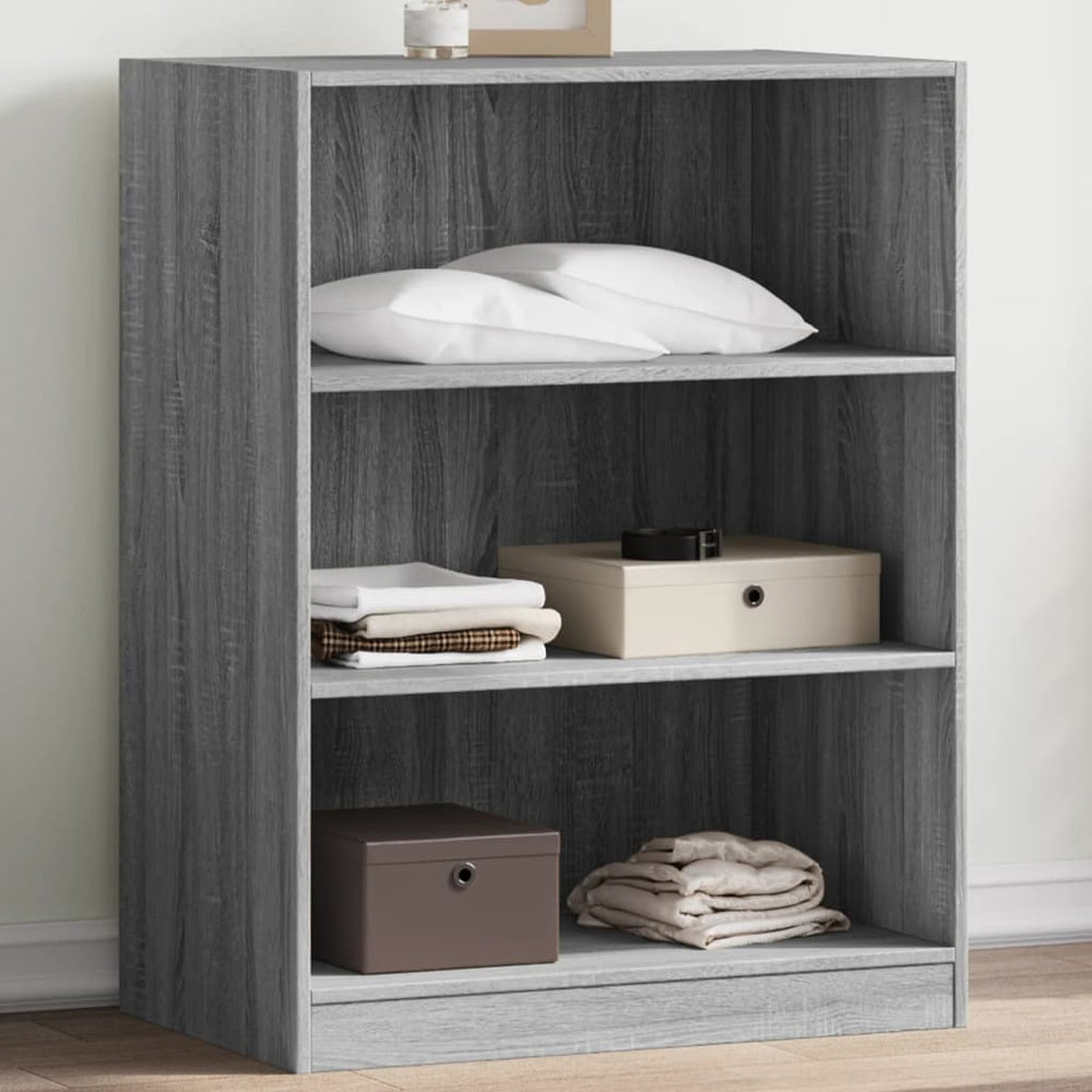 vidaXL Wardrobe Sonoma Grey 77x48x102 cm Engineered Wood