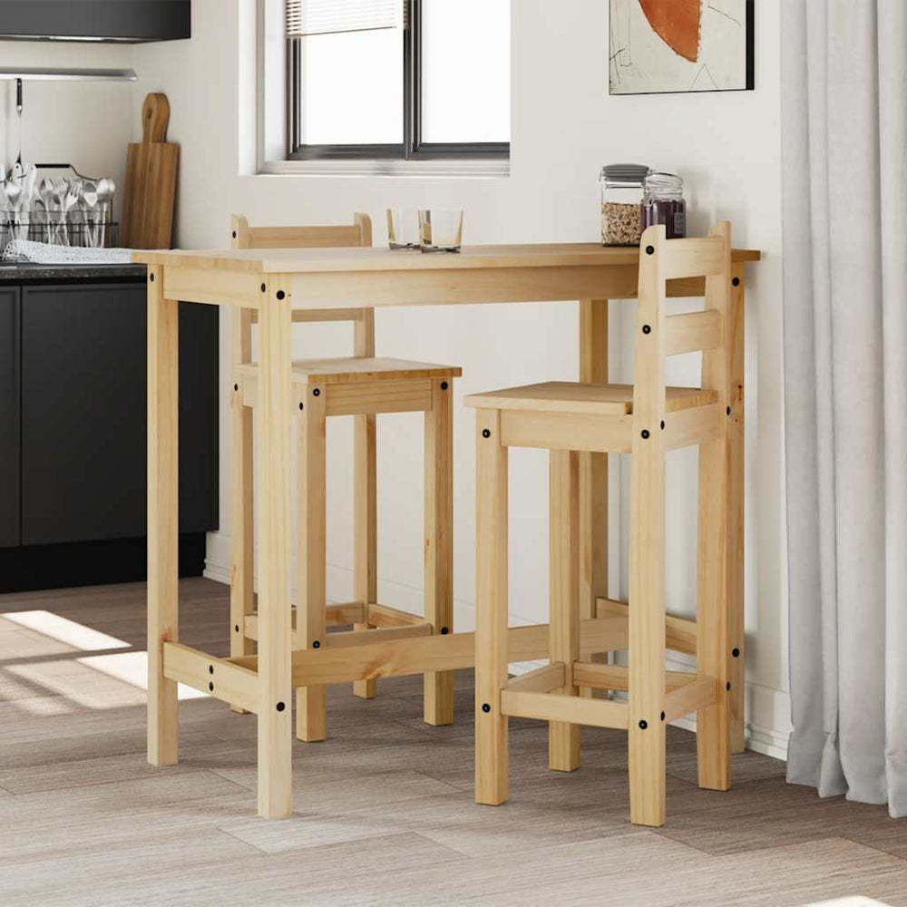 Barstühle 2er Set Kiefer Massivholz