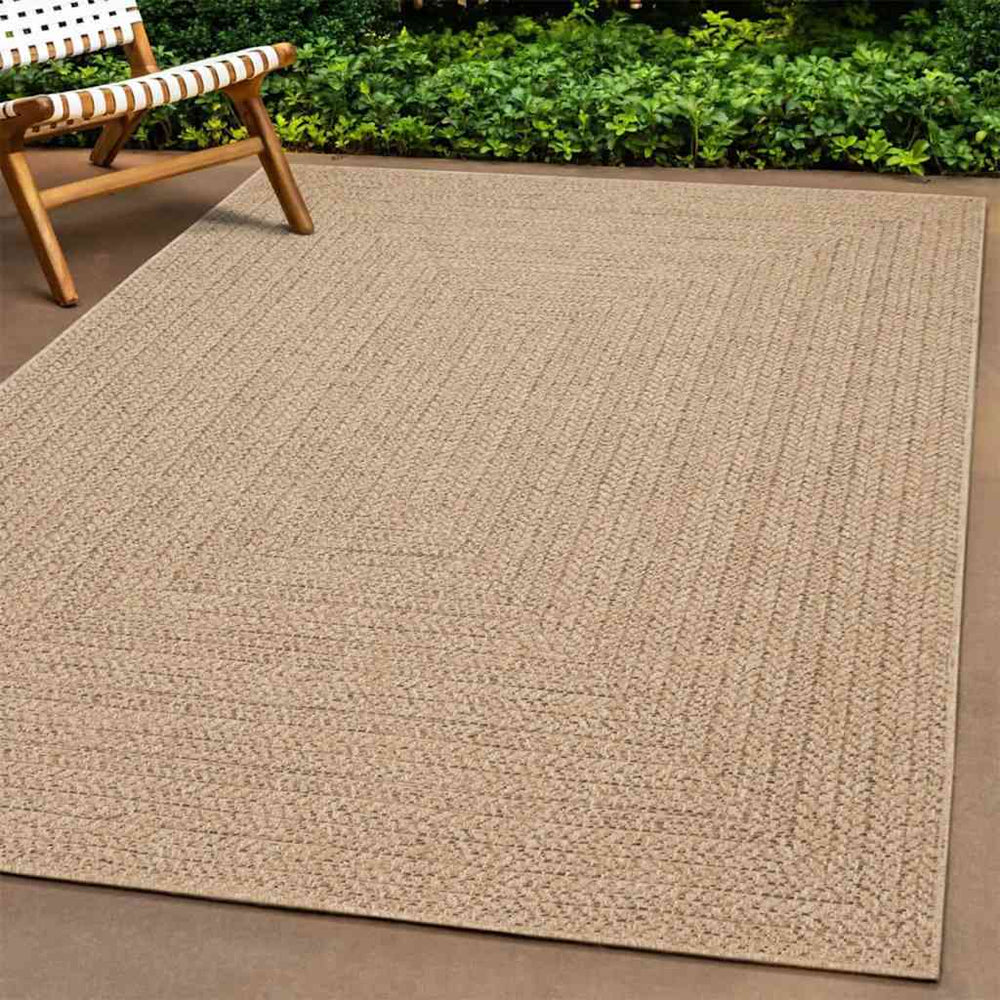vidaXL ZIZUR Rug 240x340 cm Jute Look Indoor and Outdoor