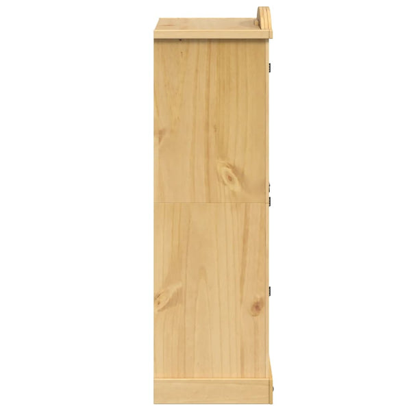 vidaXL Wardrobe "Corona" 101x52x170 cm Solid Pine Wood