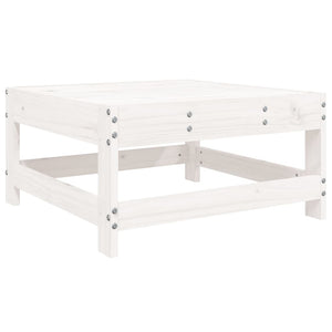 vidaXL 8-piece Garden Sofa Set White Solid Pine Wood