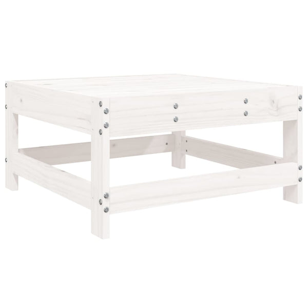 vidaXL 8-piece Garden Sofa Set White Solid Pine Wood