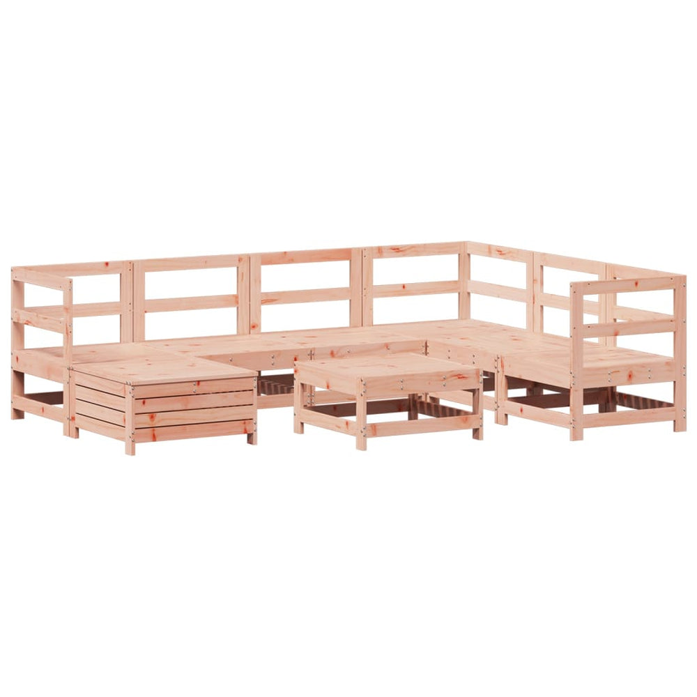 vidaXL 8-Piece Solid Douglas Fir Garden Sofa Set
