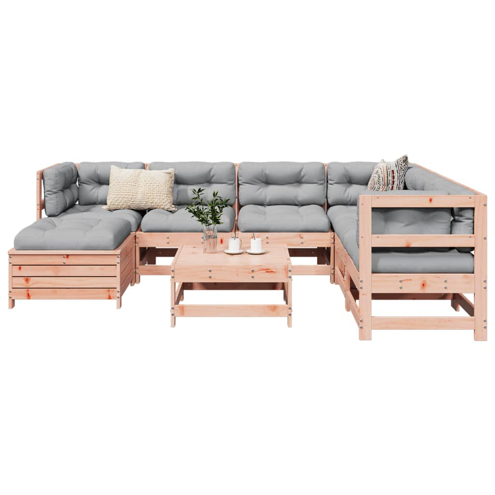 vidaXL 8-Piece Solid Douglas Fir Garden Sofa Set