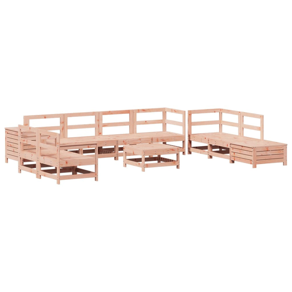 vidaXL 11-Piece Solid Douglas Fir Garden Sofa Set
