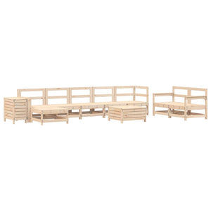 vidaXL 10-Piece Garden Sofa Set Solid Pine Wood