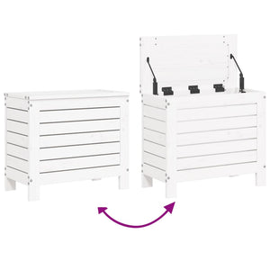 vidaXL 10-Piece Garden Sofa Set White Solid Pine Wood