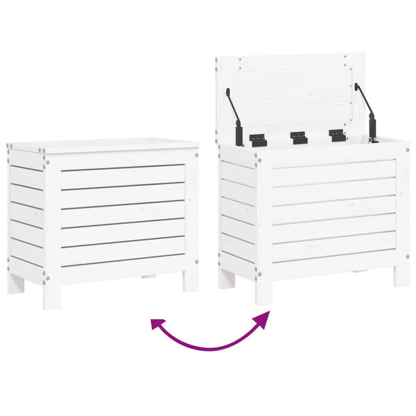 vidaXL 10-Piece Garden Sofa Set White Solid Pine Wood