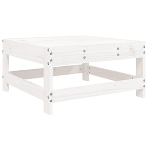 vidaXL 10-Piece Garden Sofa Set White Solid Pine Wood