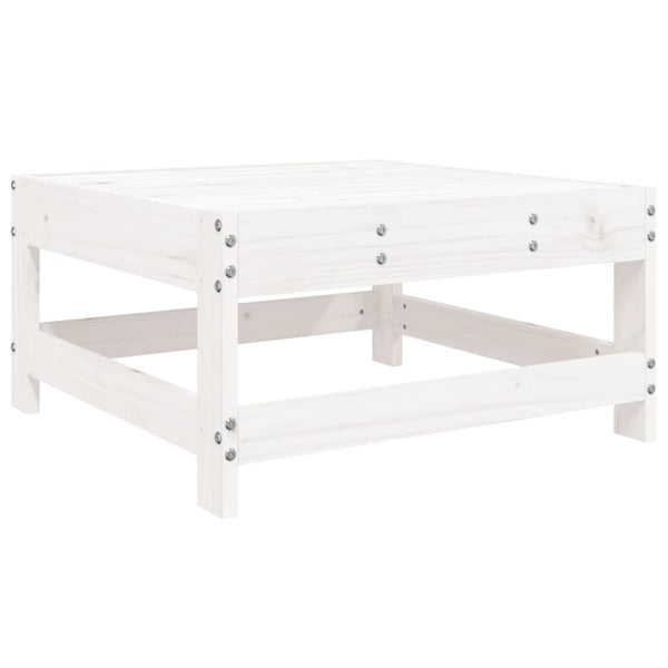 vidaXL 10-Piece Garden Sofa Set White Solid Pine Wood