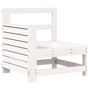 vidaXL 10-Piece Garden Sofa Set White Solid Pine Wood