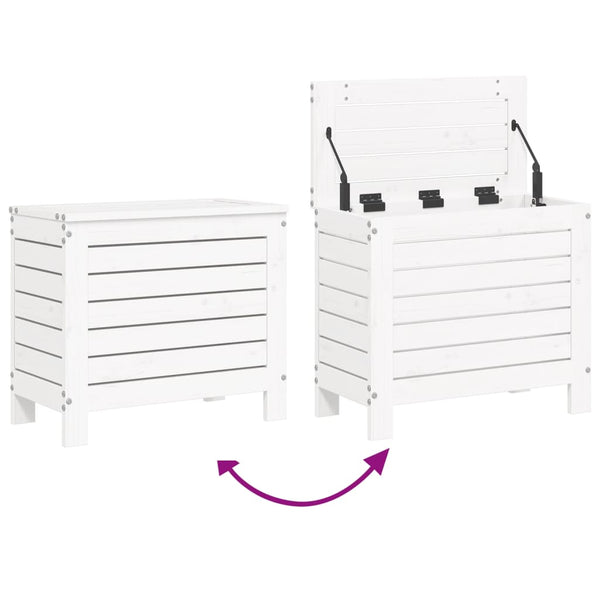 vidaXL 9-piece Garden Sofa Set White Solid Pine Wood