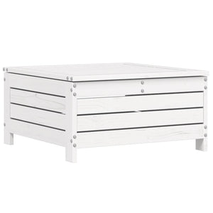 vidaXL 9-piece Garden Sofa Set White Solid Pine Wood