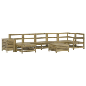 vidaXL 9-piece Garden Sofa Set Impregnated Pinewood
