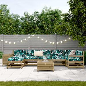 vidaXL 9-piece Garden Sofa Set Impregnated Pinewood