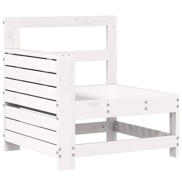 vidaXL 4-piece Garden Sofa Set White Solid Pine Wood