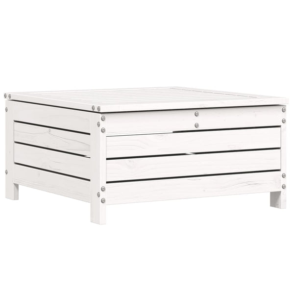 vidaXL 4-piece Garden Sofa Set White Solid Pine Wood