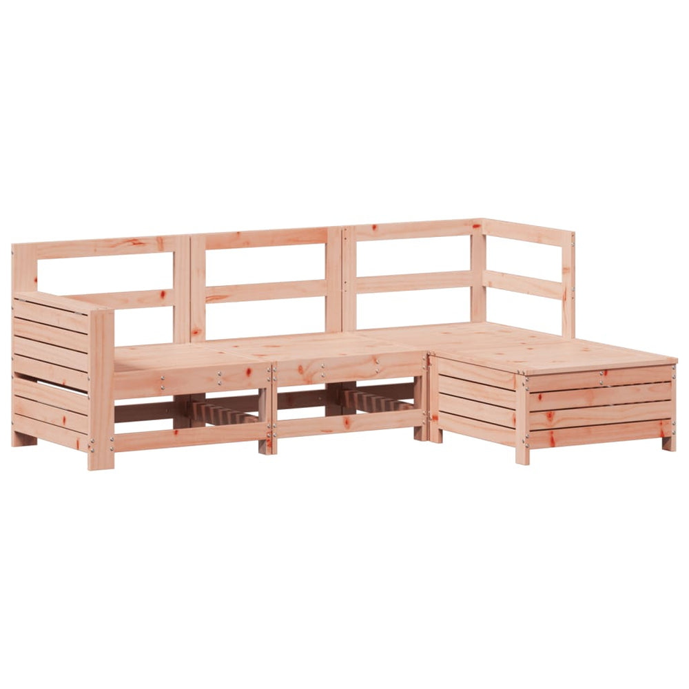 vidaXL 4-Piece Garden Sofa Set Solid Douglas Fir Wood