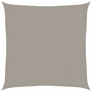 Quadratisches Sonnensegel Hellgrau 3,6x3,6 m