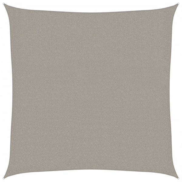 Quadratisches Sonnensegel Hellgrau 3,6x3,6 m