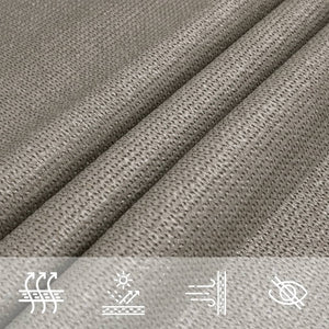 Quadratisches Sonnensegel Hellgrau 3,6x3,6 m