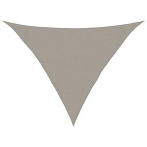 Dreieckiges Sonnensegel Hellgrau 3x3x4,2m