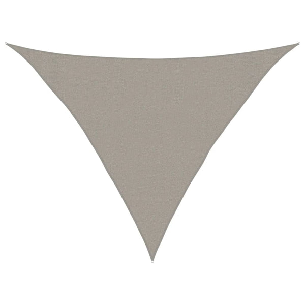 Dreieckiges Sonnensegel Hellgrau 3x3x4,2m