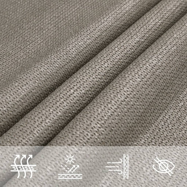 Dreieckiges Sonnensegel Hellgrau 3x3x4,2m