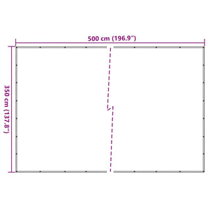 vidaXL Trailer Net Green 3.5x5 m HDPE