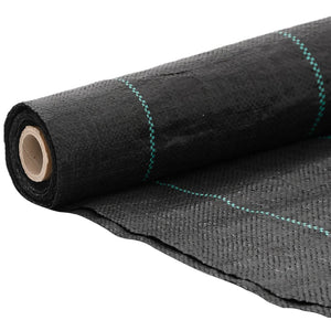 vidaXL Weed Fabric Black 4x50 m PP