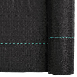 vidaXL Weed Fabric Black 4x50 m PP