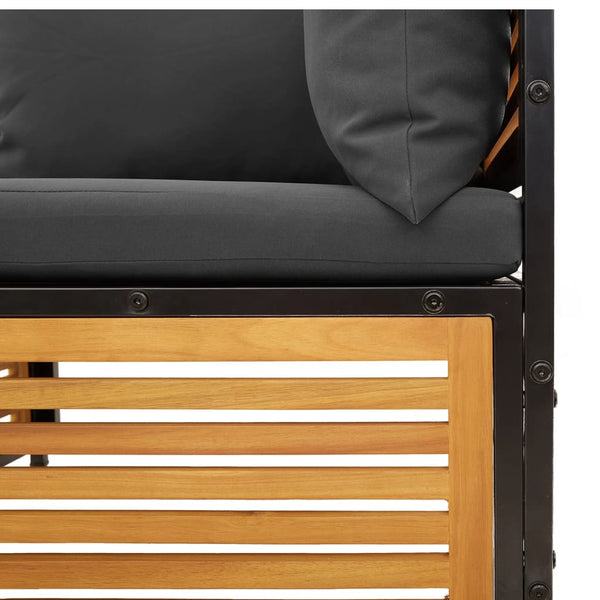 vidaXL 11-Piece Garden Sofa Set with Cushions Solid Acacia Wood