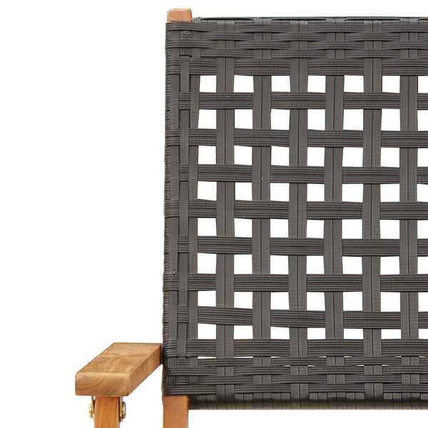 Klappbare Gartenstühle 6er Set Poly Rattan