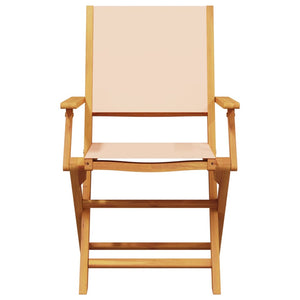 Klappbare Gartenstühle 4er Set Beige