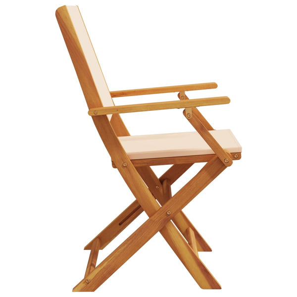 Klappbare Gartenstühle 4er Set Beige