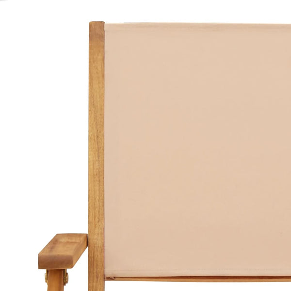 Klappbare Gartenstühle 4er Set Beige