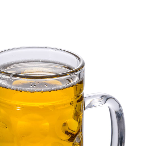 Bierkrüge Glas mit Henkel 1000 ml, 6er-Set