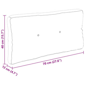 vidaXL Pallet Cushions 3-pc. Leaf Pattern Fabric